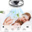 Ventilateur de chambre à coucher 19 po à cadre noir Iceberg avec télécommande, à intensité variable, 7 pales, moteur CC réversible, avec lumière DEL