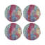 Sous-verres ronds en cuir Paint Brights