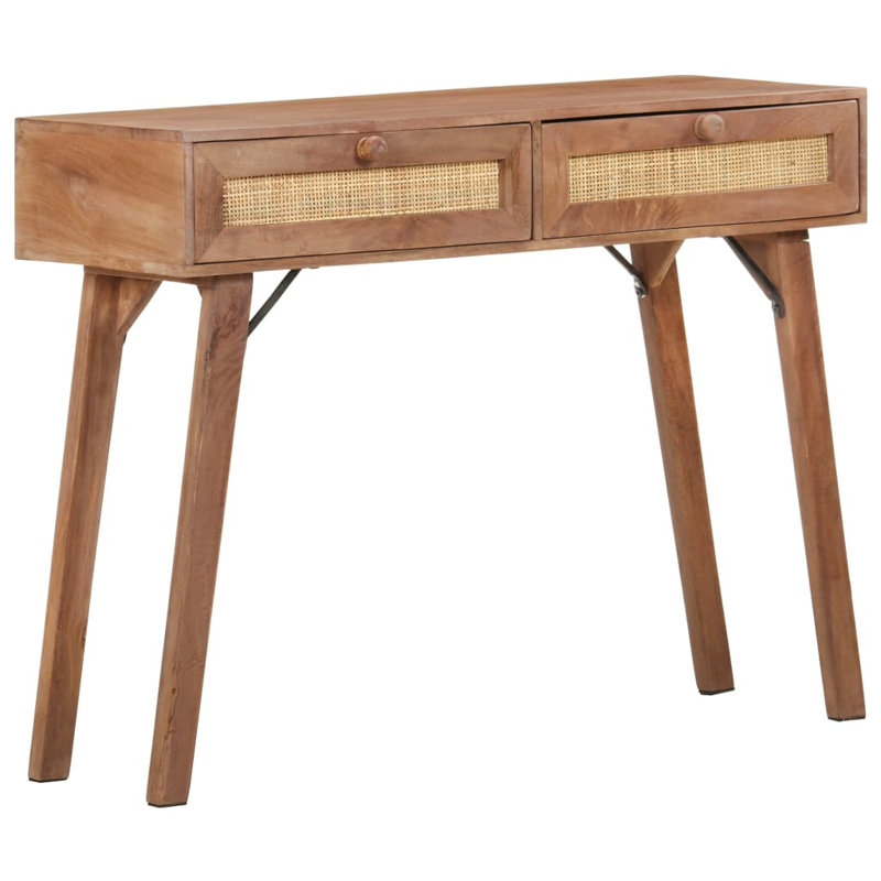 vidaXL Console Table 39.4"x13.8"x29.9" Solid Mango Wood