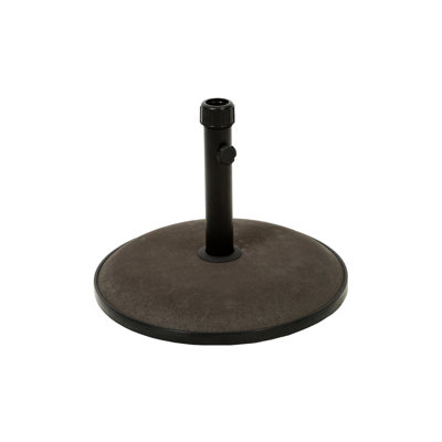 66 Lbs Concrete Umbrella Base, Fits Umbrellas Up To 10 Feet, Brown Supports 10-Feet Reliably,