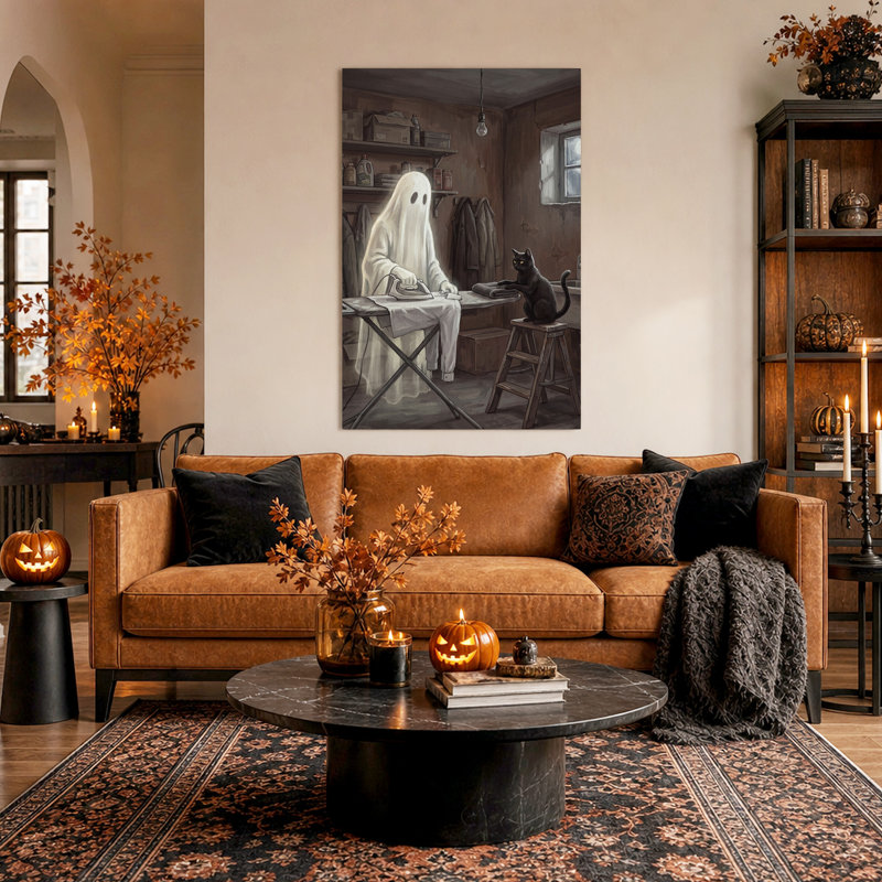 Art mural sur toile, "Ghost", 40"H x 28"W