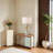 Metal Table Lamp With White Lampshade