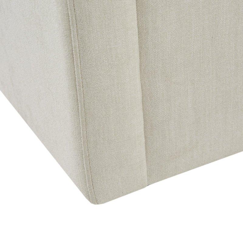 Perry Street Amber Swivel Chair, Ivory Polyester