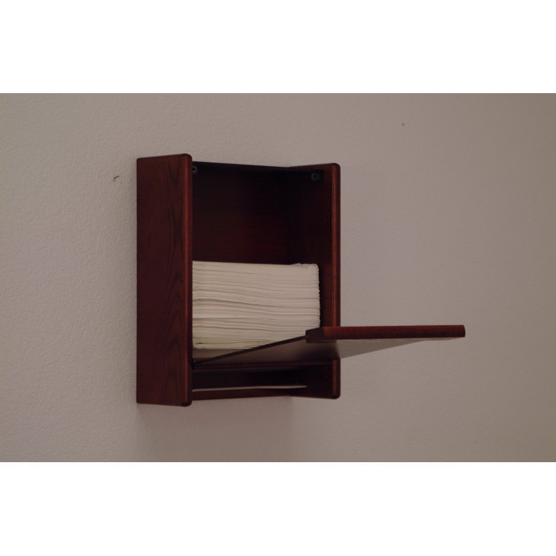 Paper Towel Dispenser, Mahogany