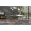 Oak Oval Solid Wood Base Dining Table