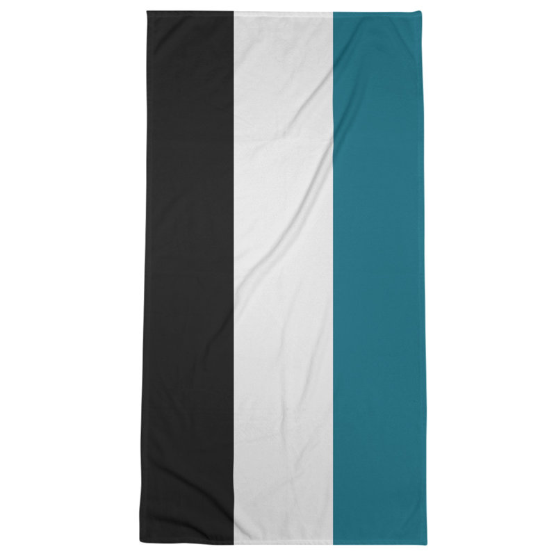 Bath Towel, Black/Green