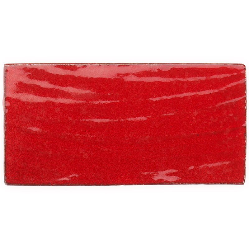 Emery 4x8 Handmade Crackled Matte Terracotta Subway Tile, Bronze Brown