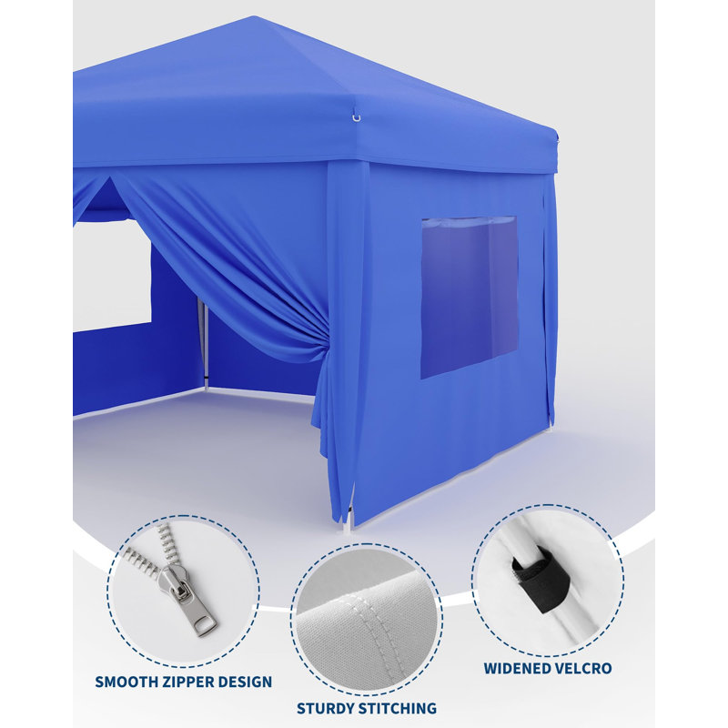 4 Piece Sidewalls for 10x10 Pop Up Canopy (Canopy Tent NOT Included), Blue