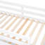 Lit simple superposé au dessus d'un lit double avec bureau-1753050135