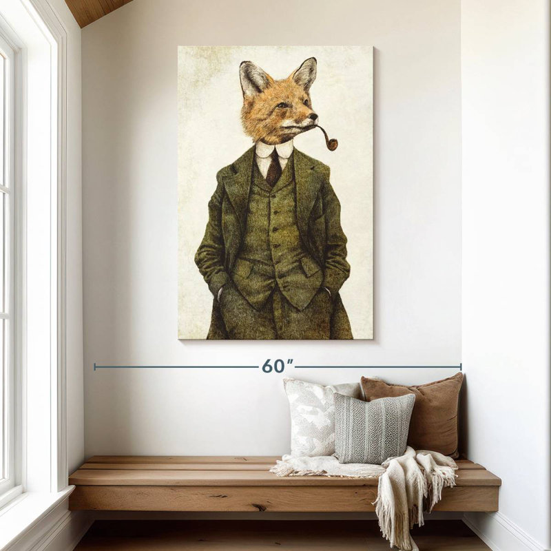 Ketti The Fox, 48" H x 32" W