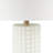 Makala Textured Dot Table Lamp with Gold Base
