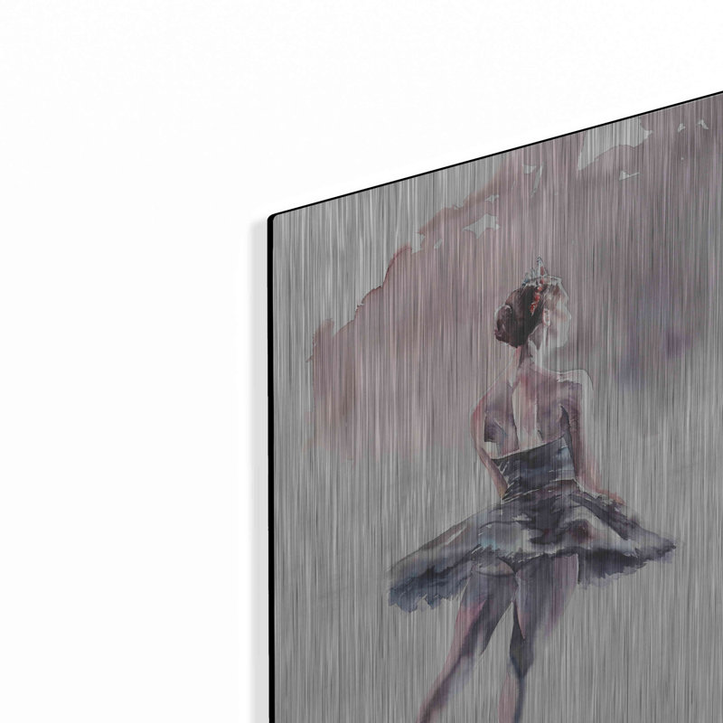 «Ballet I» par Alan Majchrowicz - reproduction de dessin sans cadre sur métal, H 16 po x l 12 po x P 0,13 po