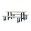 Table Ridgemont 6 pi. Avec 2 bancs-500918588-479747780
