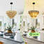Luminaires de lustre en corde de chanvre tissés à la main à 4 niveaux Farmhouse, luminaires suspendus rustiques réglables 4 lumières Boho