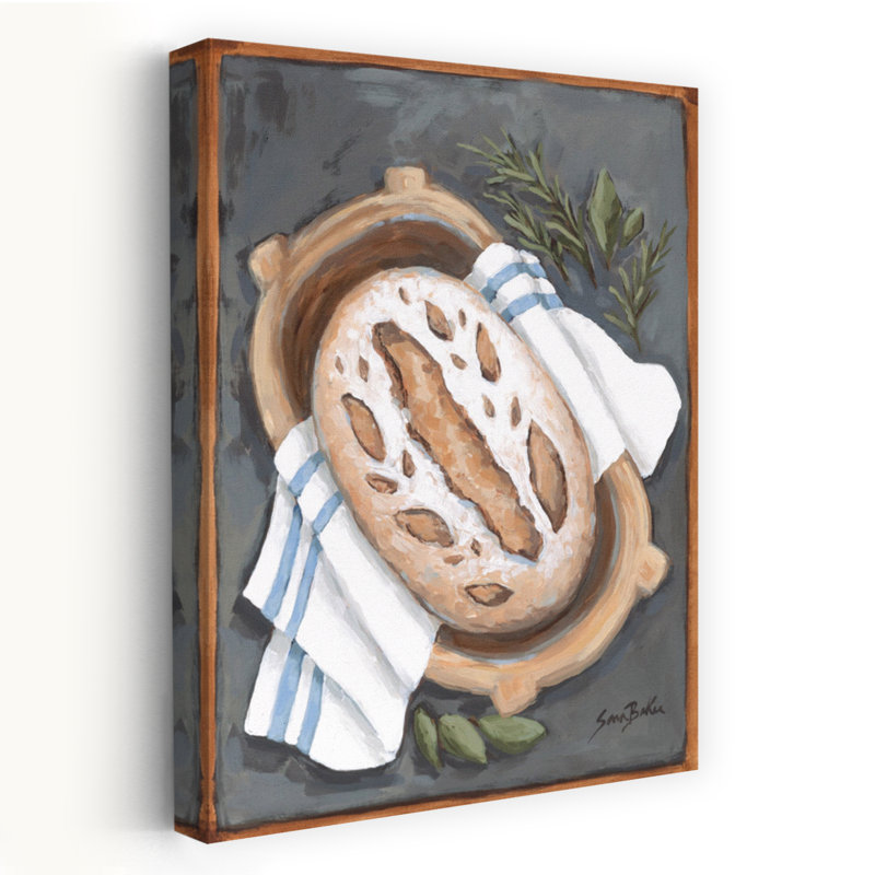 Fraîchement cuit au four - Art rustique au levain pain de campagne moderne, H 48 po x l 32 po