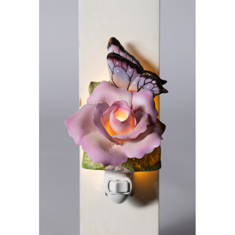 Papillon avec veilleuse paix rose, Purple