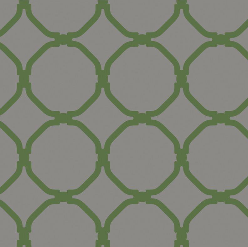 Chic Circles Geometric Peel & Stick Wallpaper Roll by Jamie Graney, Gray/Kale