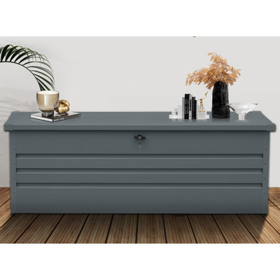 260 Gallon Metal Outdoor Deck Box Waterproof, Extra Large Patio Storage Box by GhomeG
