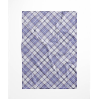 Diamond Plaid Velveteen Fleece Blanket