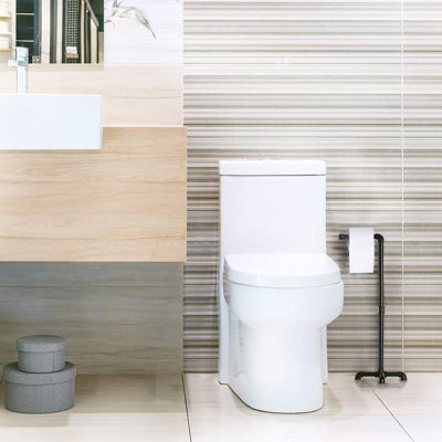 Free Standing Toilet Paper Holder with Roll Holder