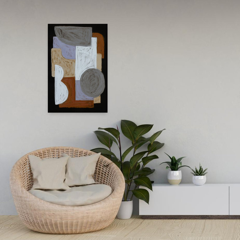 Art contemporain contemporain abstrait, 24" H x 16" W