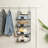 4 Tiers Clothes Haning Organizer Hanging Shelveswith Name Plate S Hooks, Wall Mount&cabinet Wire Storage Basket Bins, For Clothing Sweaters Shoes Handbags Clutches Accessories