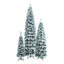 Ensemble de 3 arbres de Noël en forme de flocons de Noël pré-éclairés, avec 1370 pointes en PE et 290 lumières DEL, 11 modes d'éclairage, arbre de Noël