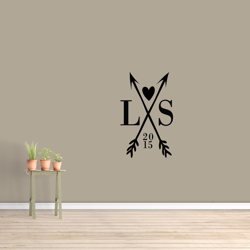 Theis Text & Numbers Wall Decal, Black, Yes