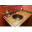 Lavabo de salle de bain rond 14 po