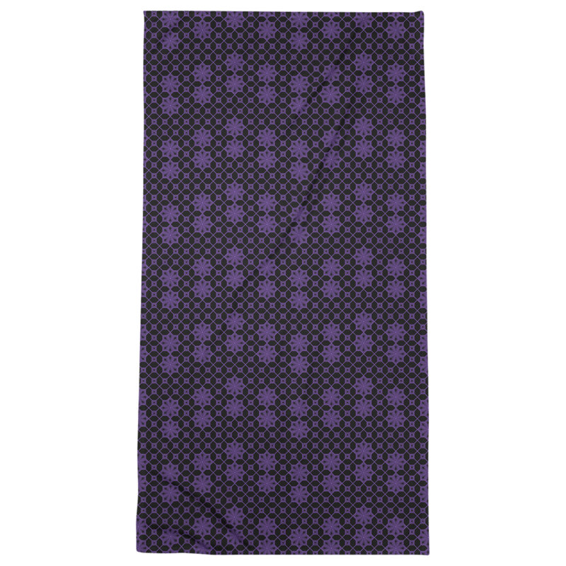 Katelyn Elizabeth Cotton Blend Bath Towel, Purple/Black
