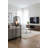 1-Light Matte Black Floor Lamp With A Smoke Glass Shade
