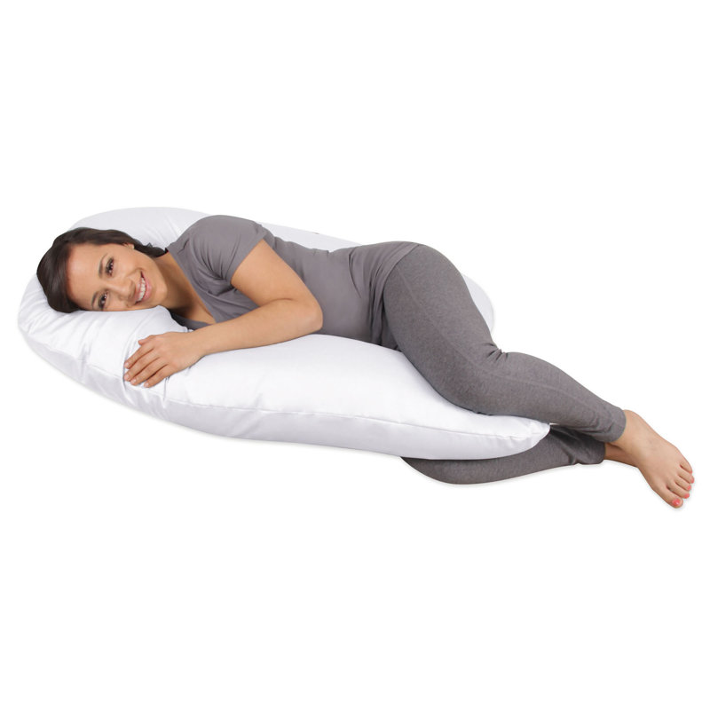 Back 'N Belly Mini Chic Support Pillow, Soothing White
