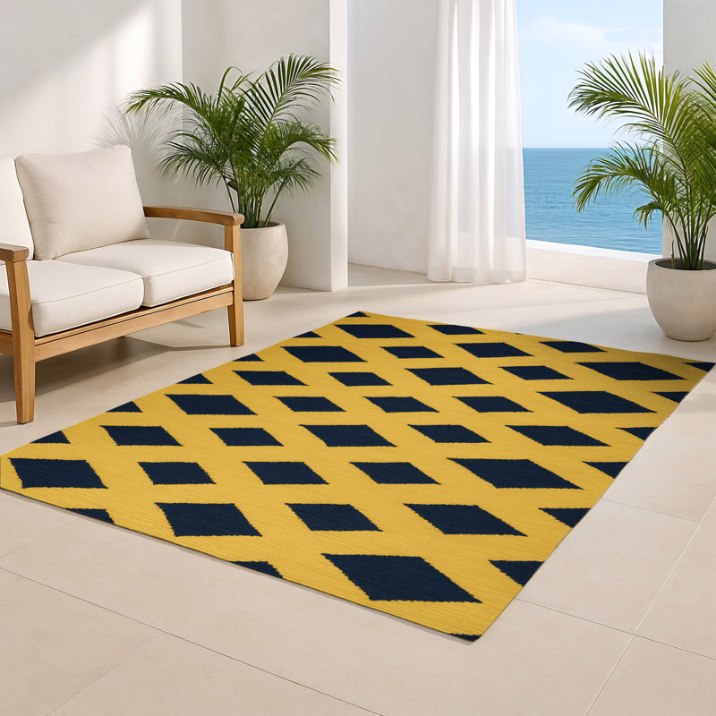 Tapis brun intérieur et extérieur Trellis, Rectangulaire 8 pi x 10 pi