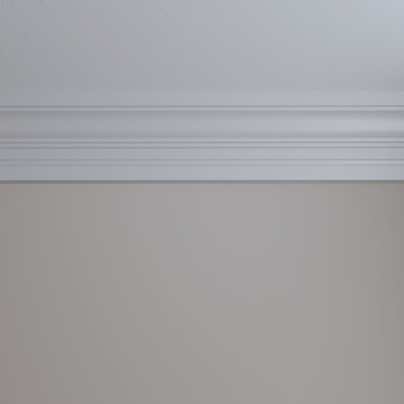 Primed White Polyurethane Crown Moulding for Ceilings