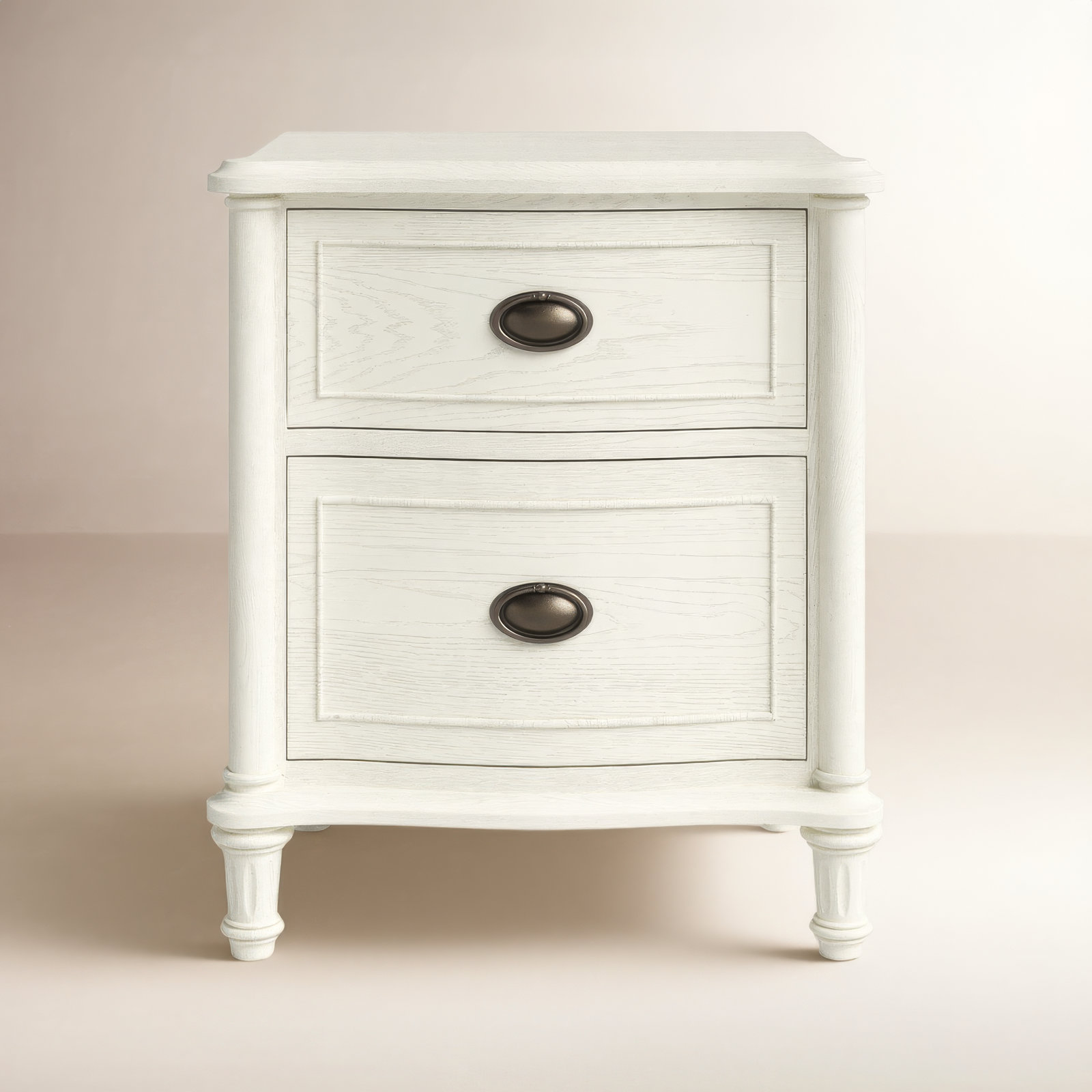 Watson Oak Nightstand, Cream