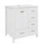 Meuble-lavabo de 30 po avec lavabo en céramique, solution de rangement autoportante avec 4 tiroirs-519187827