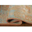 Tapis turquoise et orange Oushak