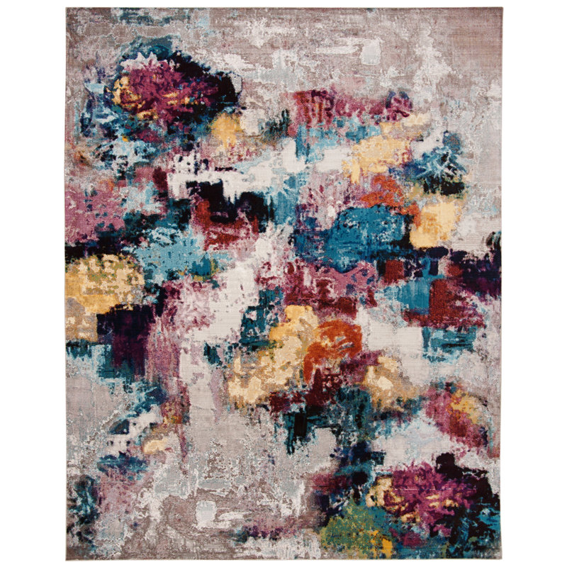 Tapis abstrait Mandalay Performance, Rectangle 8 pi x 10 pi