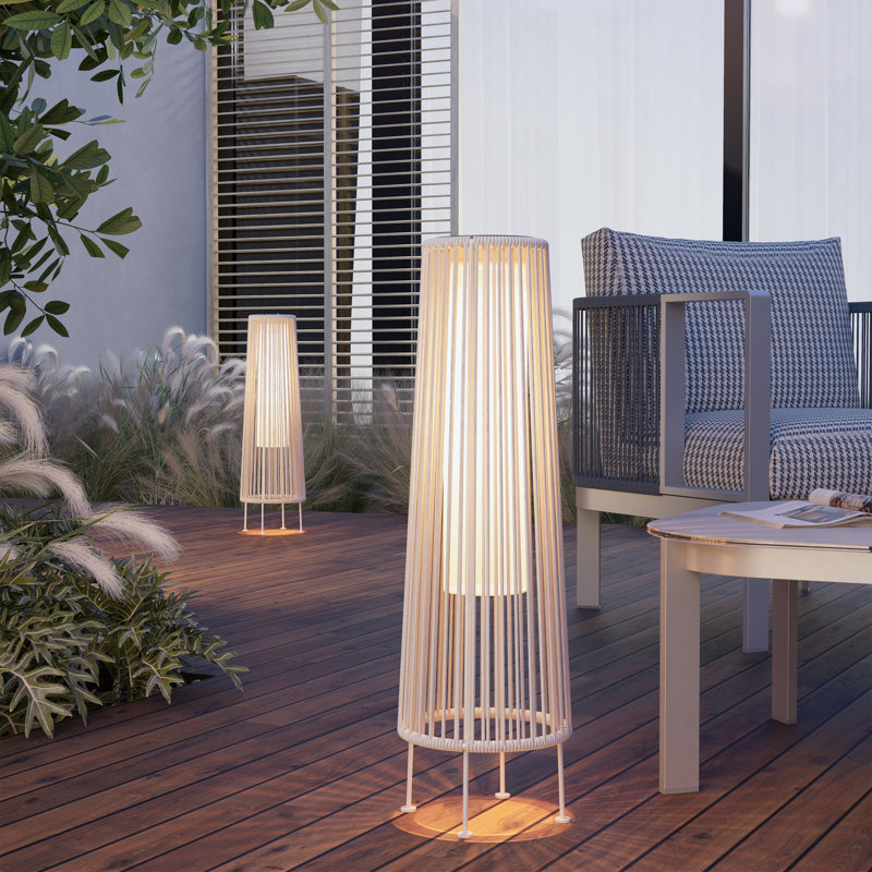 GORDES Floor Solar Light, White
