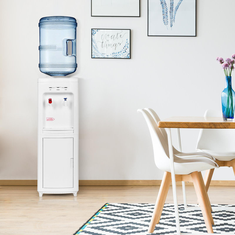 Giantex White Free Standing Top Loading Electric Water Dispenser