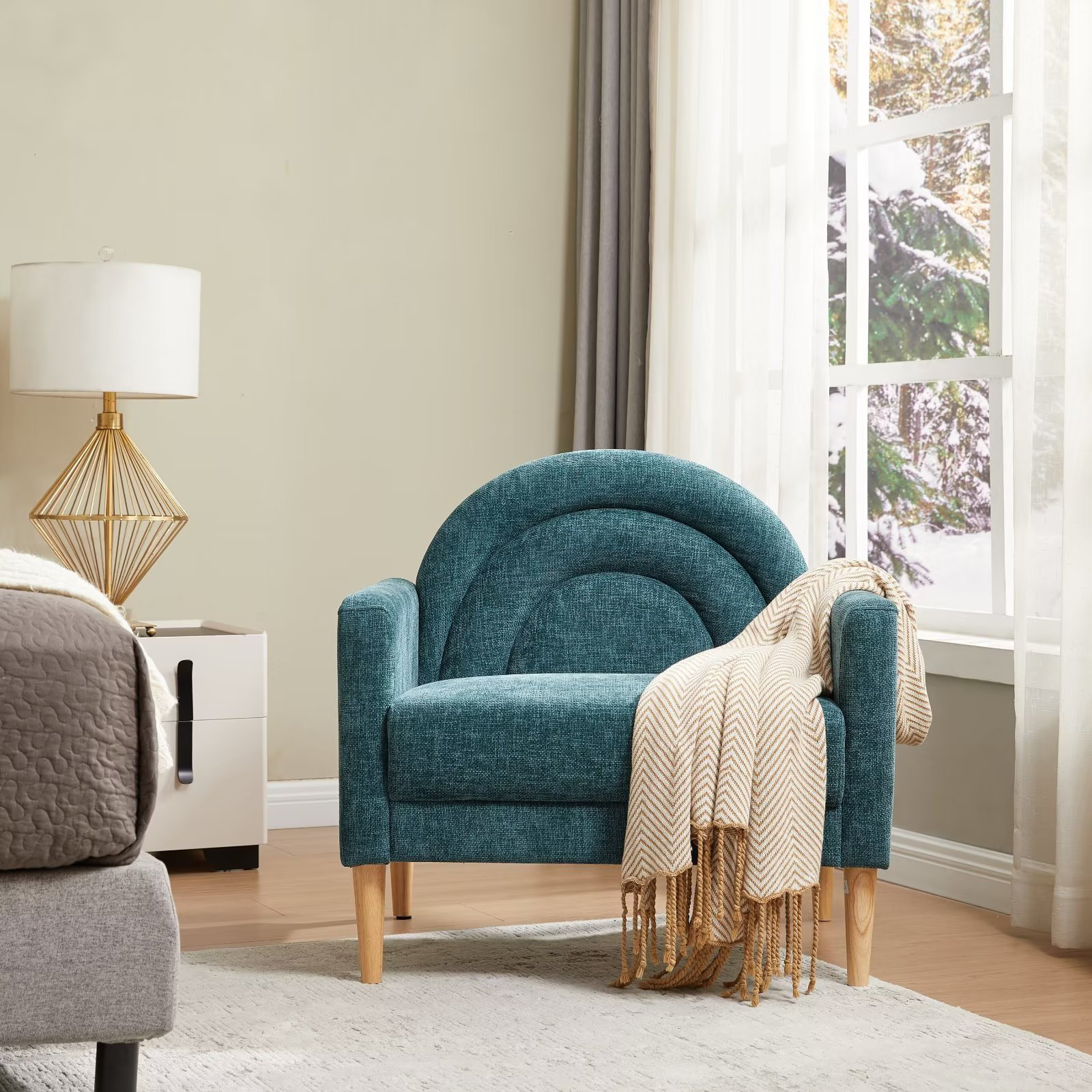 Ebern Designs Aroha Upholstered Accent Chair