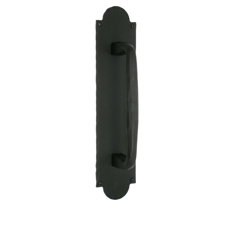 Large Iron Square End Door Pull & Back Plate