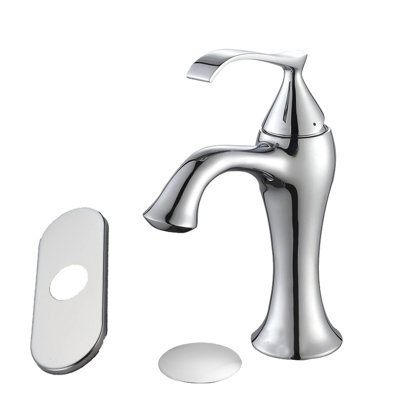 Single-handle Bathroom Faucet with Drain Assembly