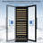 24-Inch Tall Dual Zone Wine Refrigerator -- 154-Bottle Cooler for Built-In or Freestanding Use with Reversible Door Design, Professional Compressor, Low Noise, Fast Cooling, and Intelligent Temperature Memory in Black Finish-116989297