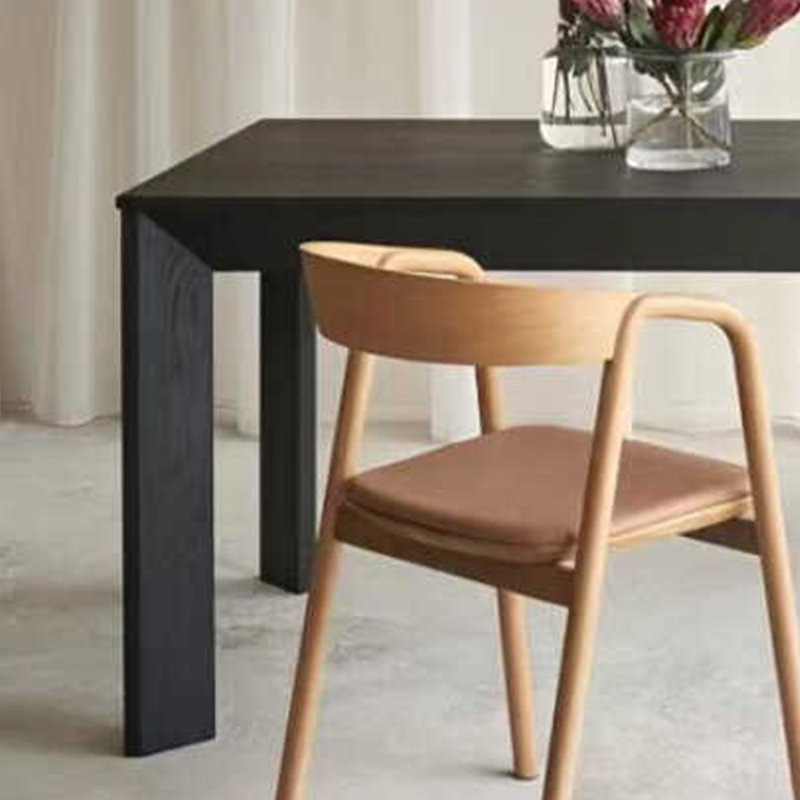 Oak Solid Wood Dining Table, 31.49" W x 70.86" L