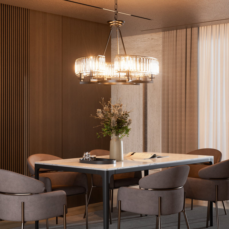 Luminaire suspendu géométrique 6 lumières