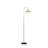 64.25" In Industrial Farm Pendant Cage Matte Gold Metal Floor Lamp