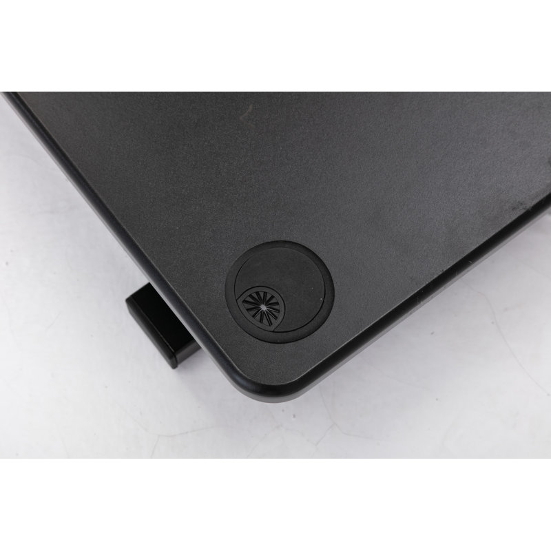 Adjustable Metal Base Standing Desk Converter, 20.5" H x 36" W x 25.6" D, Black
