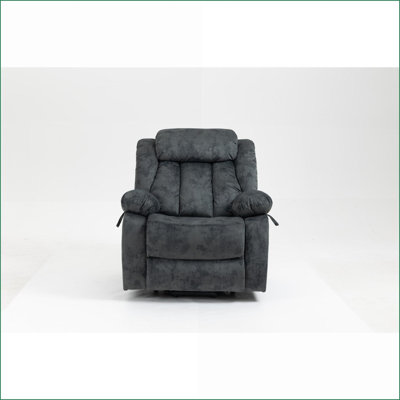 Fauteuil inclinable électrique inclinable avec massage et amp; Chauffage, port USB | Bleu marine | Cadre en métal