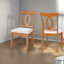 Chaises de salle à manger rembourrées Comfort, ensemble moderne pour la cuisine en bois d'hévéa